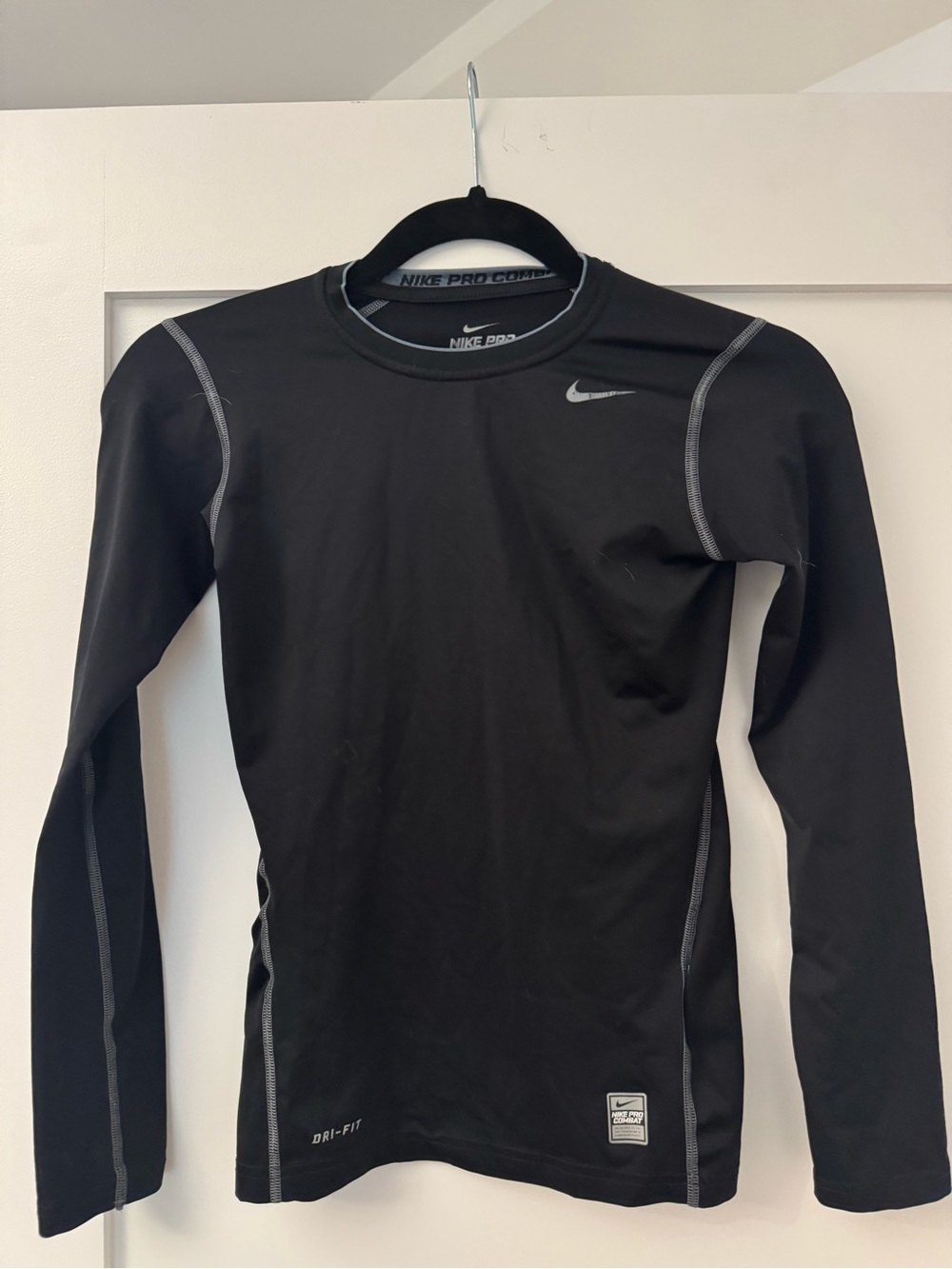 Nike Dry Fit Black Long-Sleeve Performance Top